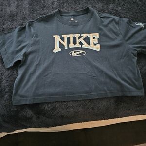 Nike Blue Cropped T-Shirt